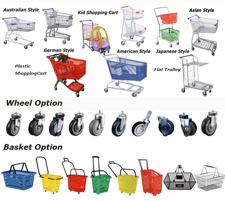 High Quality 4 Wheels Heavy Duty Cargo Trolley Cart