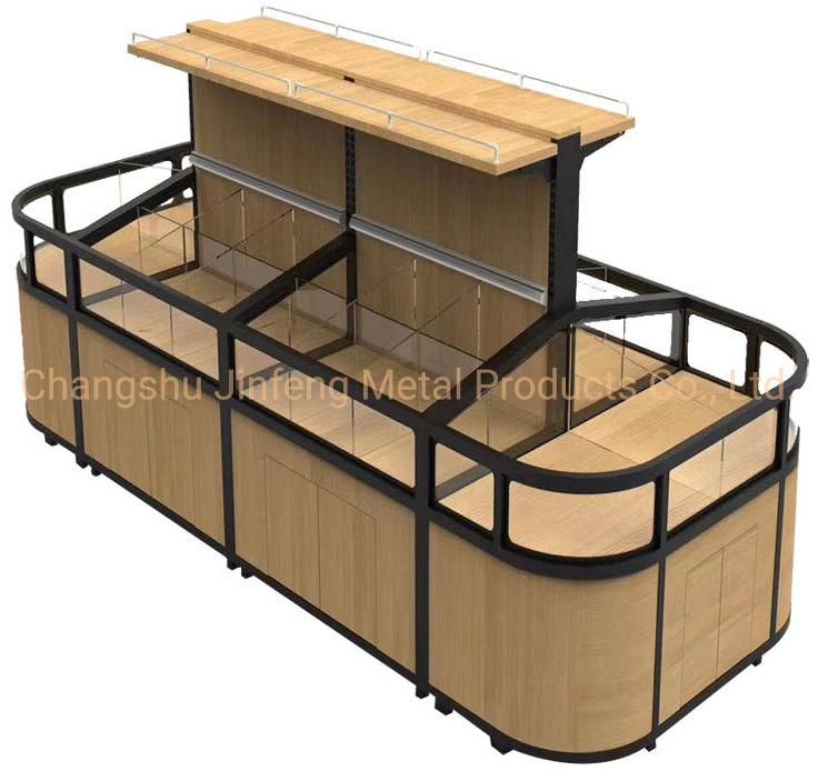 Supermarket Display Shelving Wooden Display Racking for Bulk Food