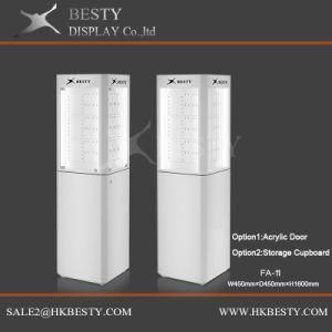 4 Sides Jewelry Display Tower Showcase with LED Light