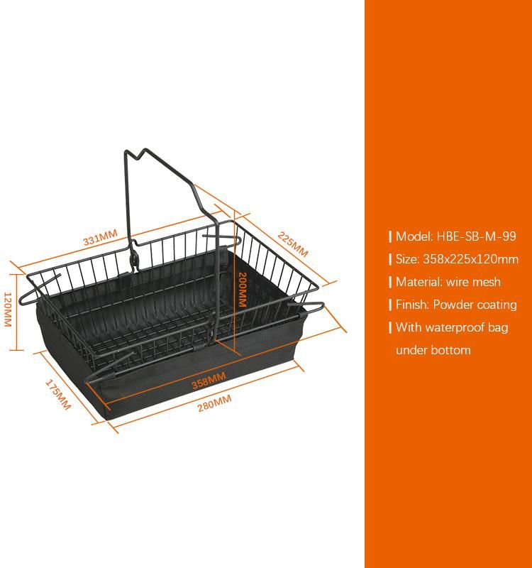 Hopping Cart Storage Galvanized Stainless Steel Wire Mesh Basket