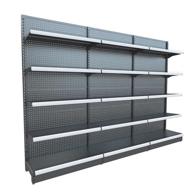 Heavy Duty Cold-Rolled Steel Supermarket Shelf Grocery Shelf