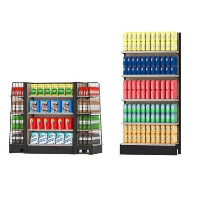 Durable Supermarket Fixture Punched Holes Standard Stacking Rack Shelving