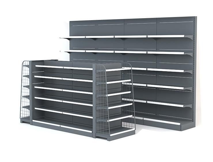 Supermarket Shelves Racking Stand Cold-Rolled Shelf Multi-Layers Gondola