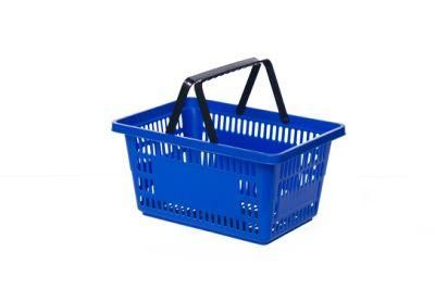 Wholesale Handle Small Plastic Supermarket Shopping Basket for Shops