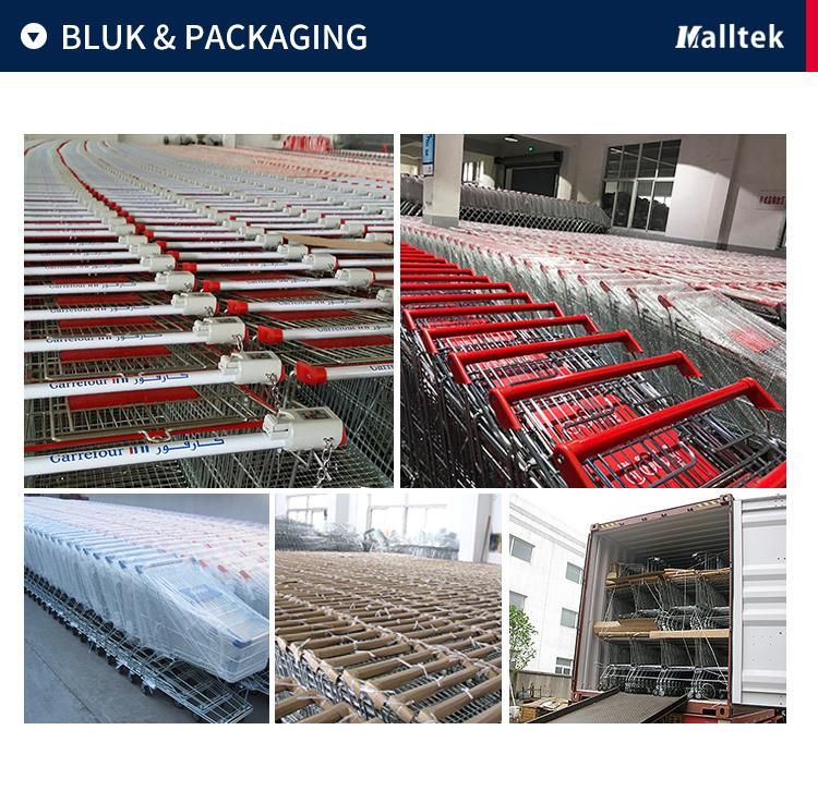 China-Made Supermarket Shopping 150L Metal Cart with Child Seat