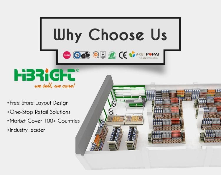 Suitable Beauty Big Loading Capacity Reinforced 4 Shelf Hypermarket Shelf