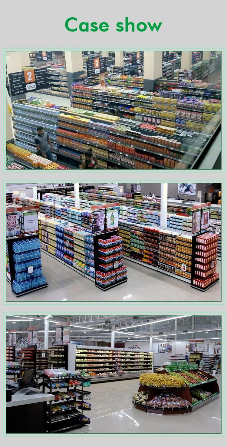 Suitable Beauty Big Loading Capacity Reinforced 4 Shelf Hypermarket Shelf