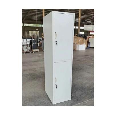 2 Door Tier Cabinet Steel Locker Cabinet Metal Clothes Storage Locker