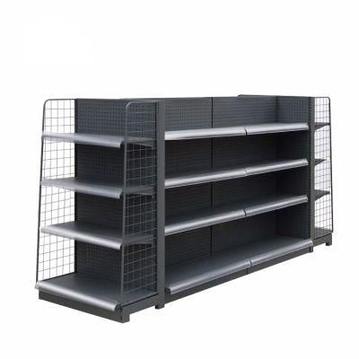 Metal Supermarket Shelf Display Gondola Shopping Mall Advertising Racks