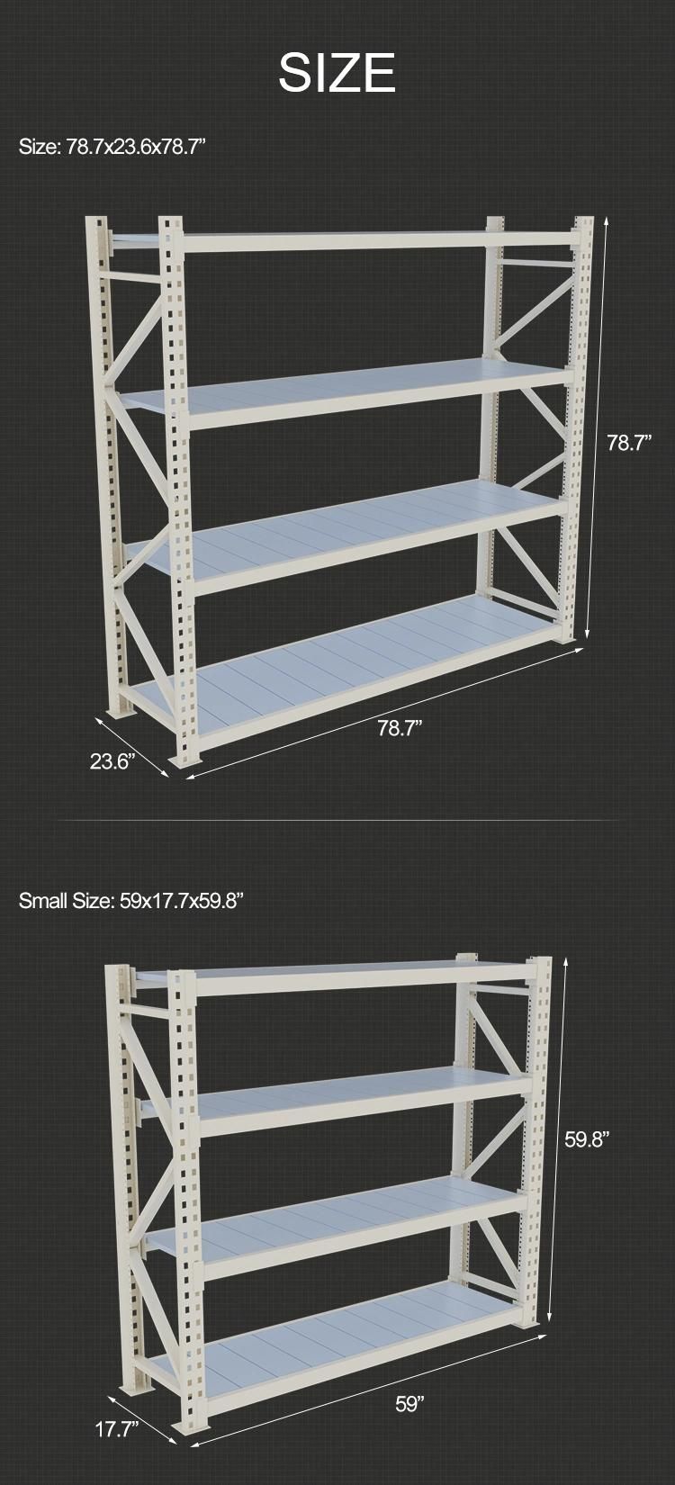 Steel Storage Middle Duty Display Warehouse Rack with Layer Panel