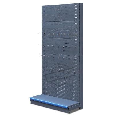 Hot Selling Mutil-Layer Perforated Single Side Supermarket Metal Shelf