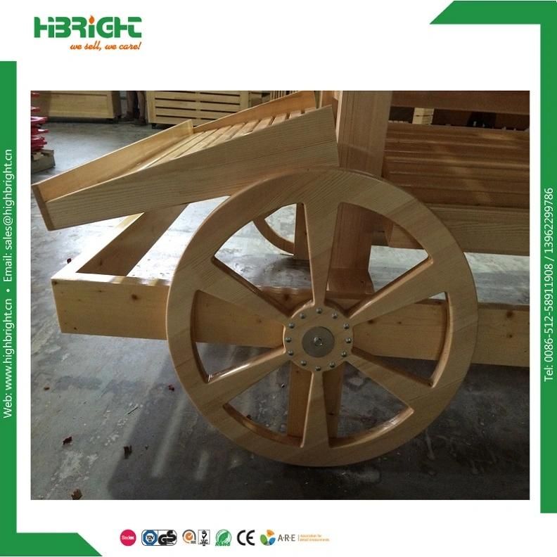Supermarket Equipment Wooden and Plastic Vegetable Racks