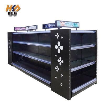 Supermarket Cosmetics Shelf Washing Rack Customized Gondola Shelving