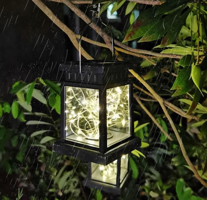 Outdoor Garden Tree Fence Decor Waterproof Solar Power Hanging Lights