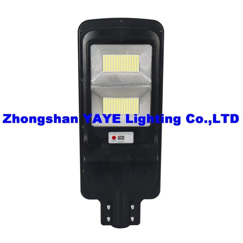Yaye 18 Hot Sell High Quality 180W All in One Outdoor IP66 Solar Street Garden Road Light with Remote Controller/ Motion Sensor/ Waterproof IP66/1000PCS Stock