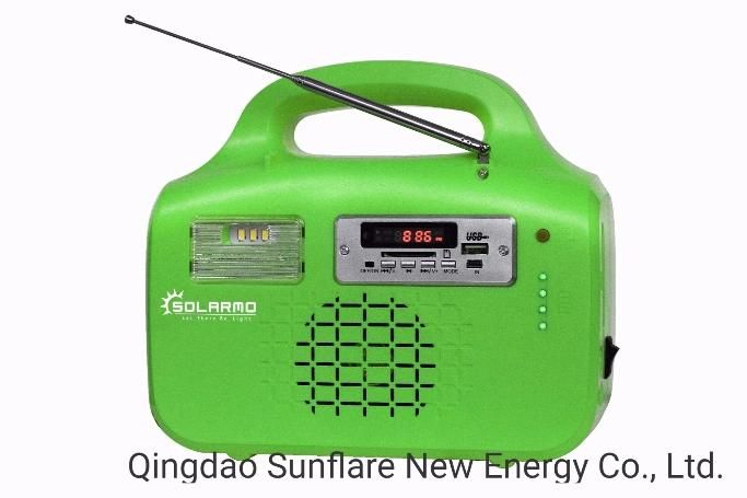 20W Solar Power Kit System Support Fan and FM Radio