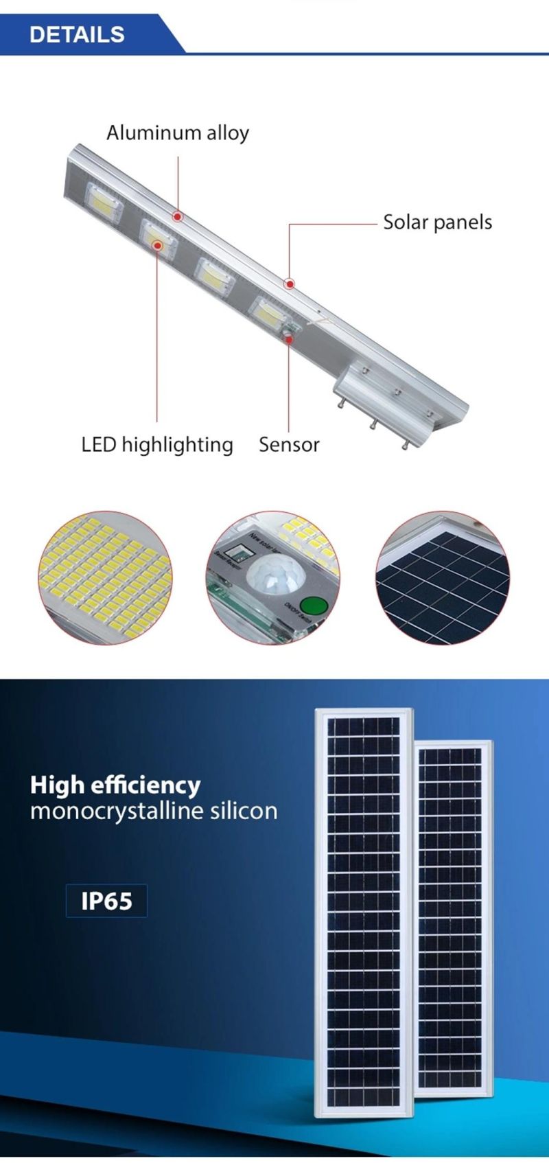 50W Integrated Solar Street Light