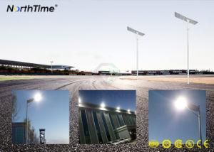 All-in-One 100W Smart LED Solar Street Lamp with Sensor Control