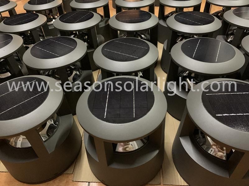 High Lumen Lighting Ce Die Casting Alu. Bright LED Garden Light with Solar Panel & LED Chip Lights
