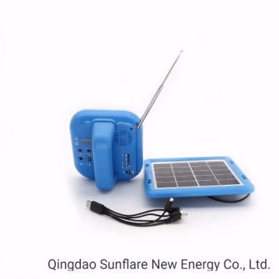 Portable FM Radio Solar Lantern with Phone Charger
