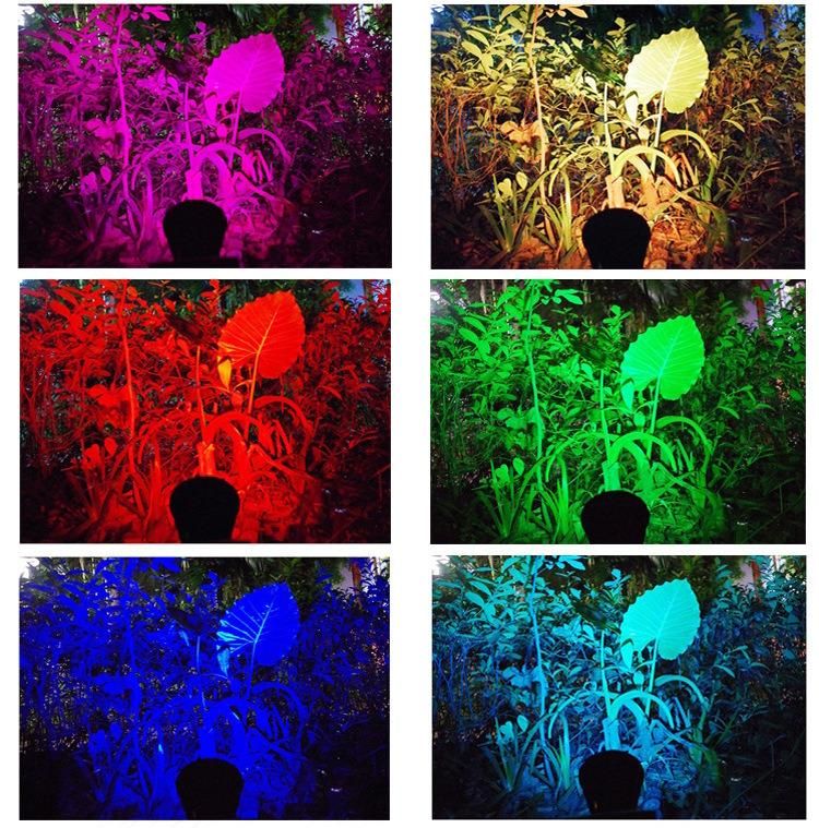 IP65 4W RGBW Decorative Solar Panels Lights