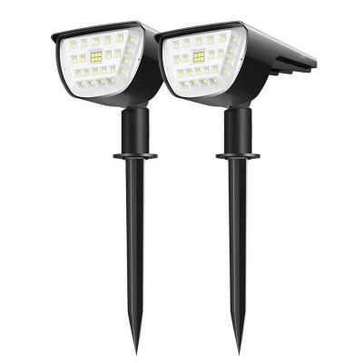 Outdoor IP65 Waterproof Wireless 32 LED Solar Power Landscape Spot Lights Ground Lawn Walkway Bright LED Garden Solar Light
