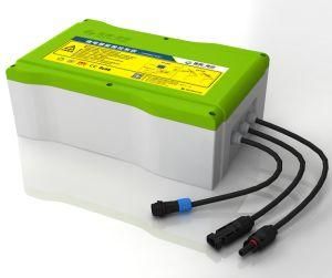 IP65 Waterproof 150W 6000K MPPT Controller LiFePO4 Ncm Lithium Battery Pack Solar Street Lamp
