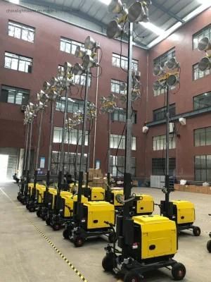 Metal Halide Lamp Portable Diesel Generator Lighting Tower