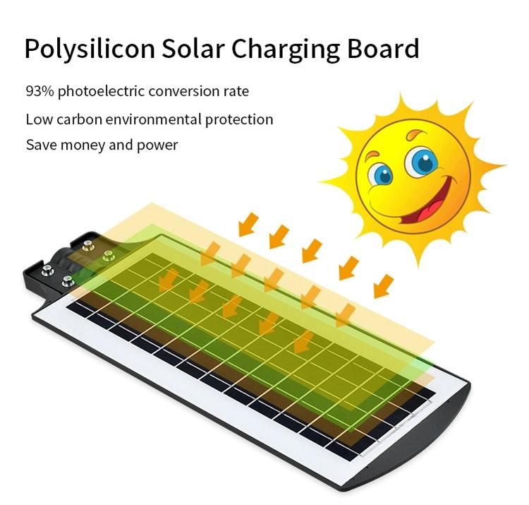 High Brightness Integrated Solar Street Lamps Induction Lighting 250W All in One Solar Street Lamp with Pole