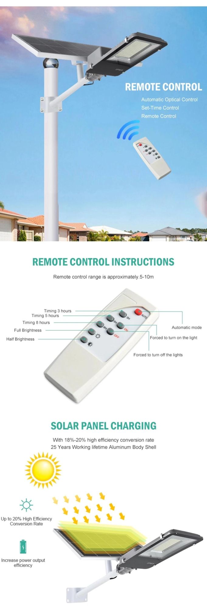 Built-in Battery Rechargeable Powered PIR Motion Sensor Lights LED Light