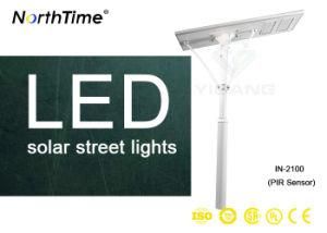 High Quality Garden Lighting White Bridgelux LED Chips Outdoor 100W LED Solar Street Light