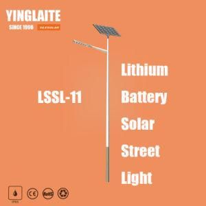 5 Years Warranty IP65 Waterproof 8m Pole 60W Lithium Battery Solar Street Lamp