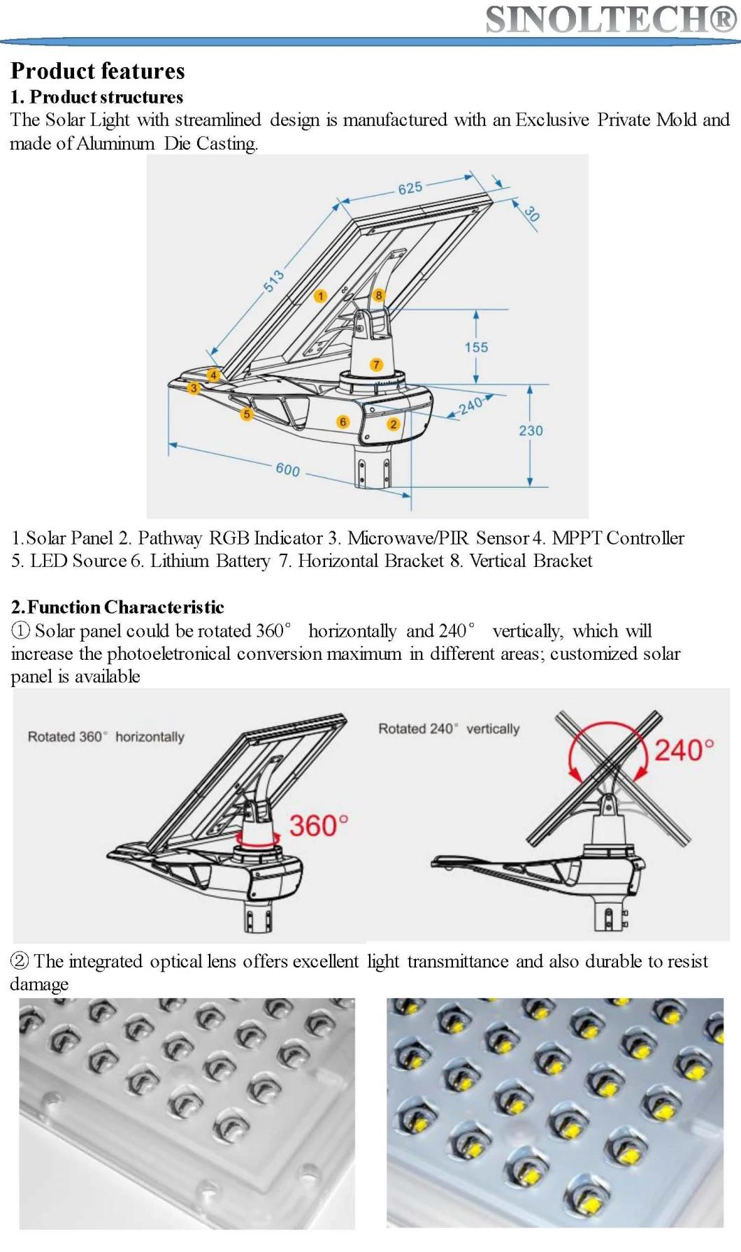 30W Elite G03 Series LED Solar Powered LED Street Light (G03-30W)