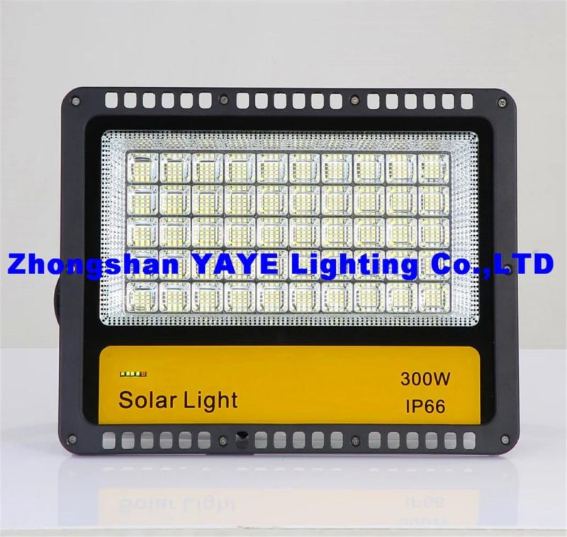 Yaye 2021 Hot Sell 300W High Brightness Energy Saving Aluminium Garden Outdoor Waterproof IP65 Solar LED Lawn Flood Lamp