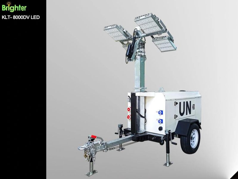 Compact Traffic Safety Mobile Tower Light for Emergency and Rescue