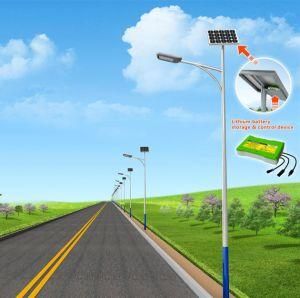 CE RoHS 50W 5000K Color Temperature MPPT Controller LED Luminaire Lithium Battery Solar Lightings