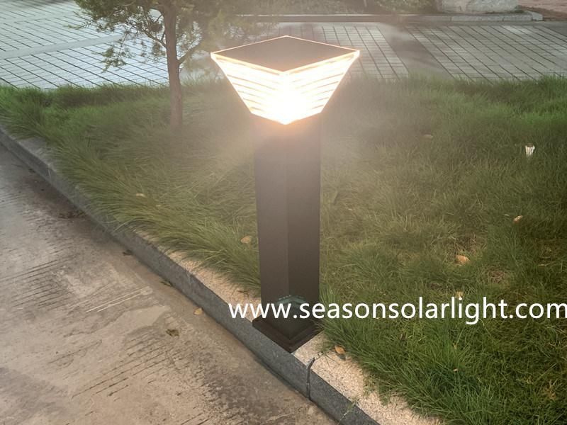 Factory Distributor Alu. Material Pole LED Lighting Outdoor Smart Multi-Color LED Solar Garden Light