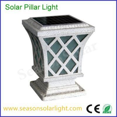 Aluminum Solar Panel Rechargeable 5W Deck Post Gate Pillar IP65 Outdoor Garden LED Decoration Solar Light