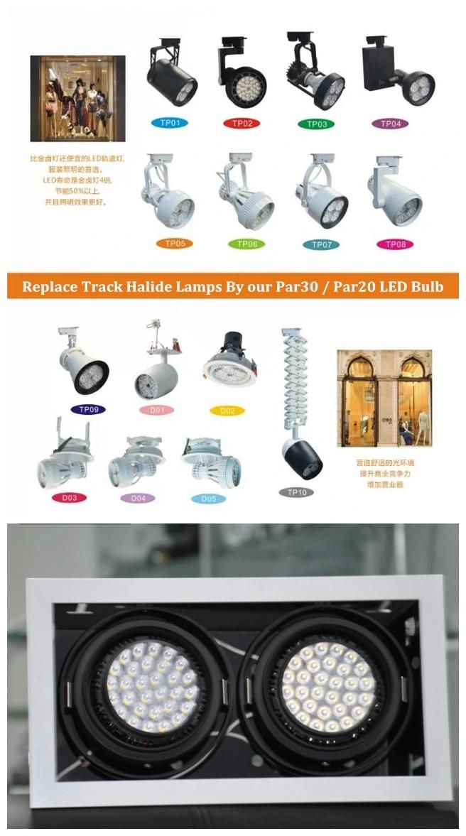 18W 20W COB LED E27 Base No Fan Aluminum Cooling Lamp AC85-265V PAR 30 LED Bulb
