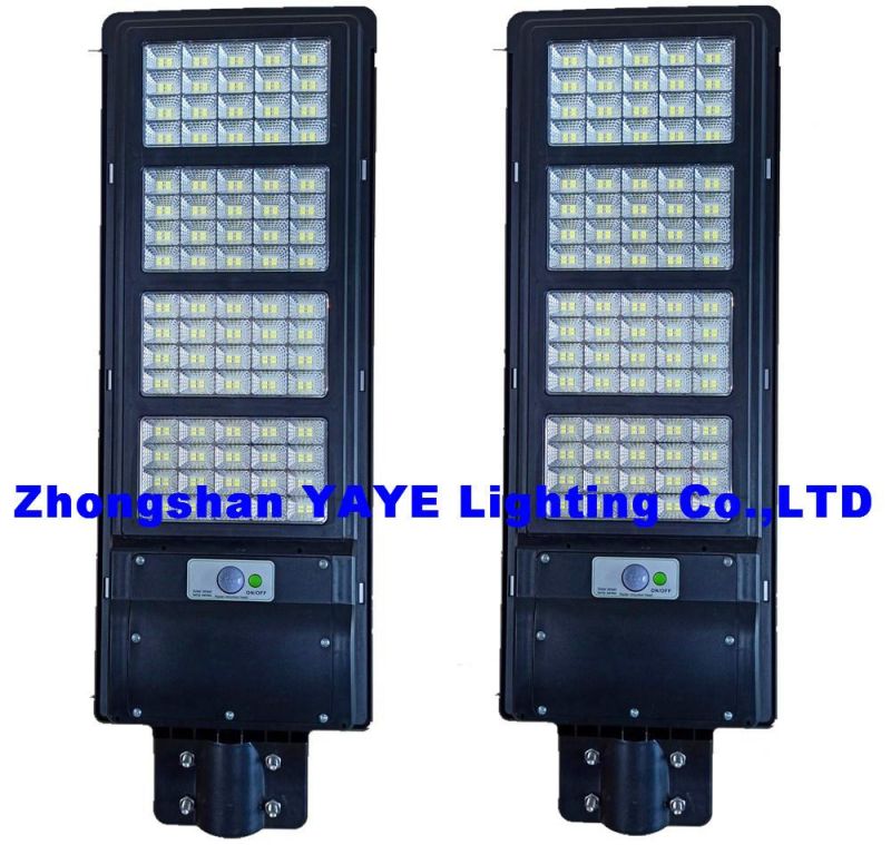 Yaye 2022 Hot Sell 100W/150W/200W All in One LED Solar Street Garden Lighting with Remote Controller/3 Years Warranty/ 1000PCS Stock/Radar Sensor
