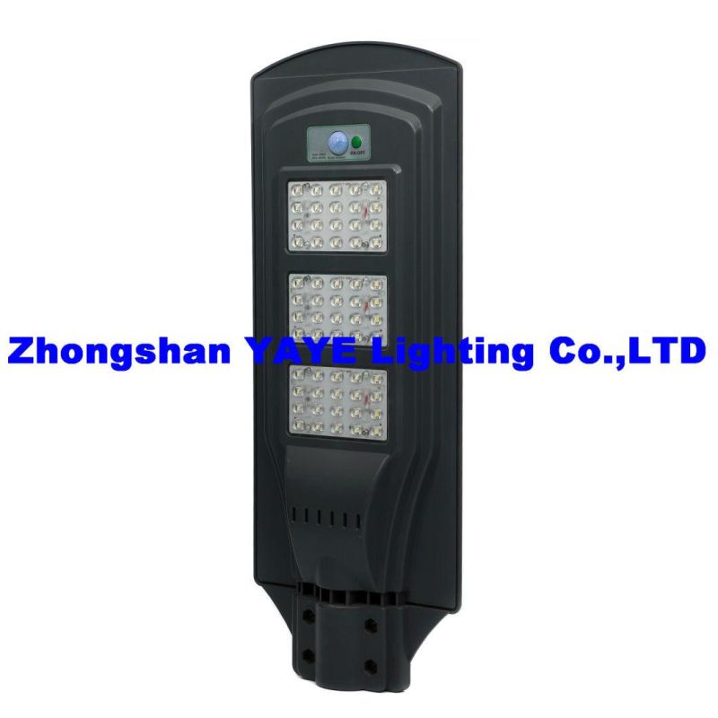 Yaye 18 Hot Sell IP65 Integrated 50W/100W/150W Solar Streetlight Cheap Price Motion Sensor Garden Lamp LED Road Light Countryside Courtyard Solar Streetlight