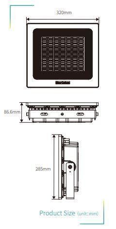 SMD 36W50W80W120W LED Floodlight with Aluminum Magnesium Alloy Housing for Outdoor Light