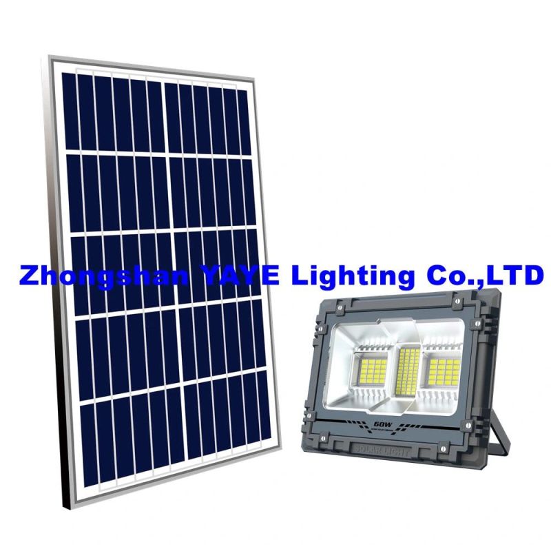 Yaye Hottest Sell 800W/500W IP66 Solar LED Flood Light with Radar Sensor/ Remote Controller/ 3 Years Warranty/ Available Watts: 800W/500W/300W/200W/100W/60W