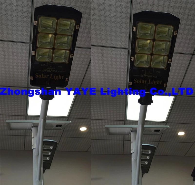 Yaye 18 Hot Sell 90W Solar LED Street Light / 90W Solar Garden Light with Lithium Iron Phosphate Battery, 15ah DC3.2V