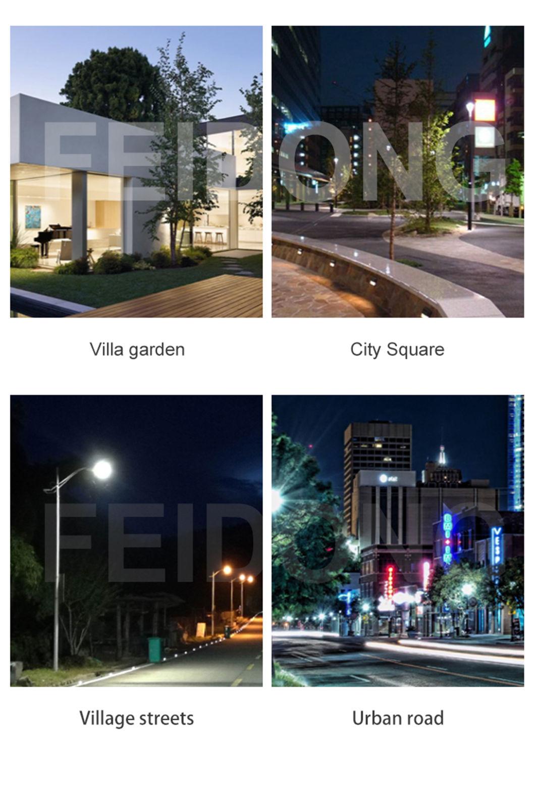 LED Smart Solar Street Light with Pole IP65 Lighting Circuitry Design Aluminum