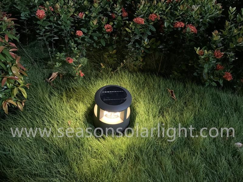 High Lumen Lighting Ce Die Casting Alu. Bright LED Garden Light with Solar Panel & LED Chip Lights