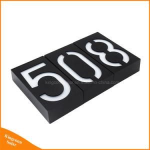 LED House Number Light Solar Address Doorplate Lamp