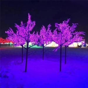 Plastic Fruit Flower Leaves Decoration Lighting Parts Potted Bonsai Landscape LED Tree Lamp
