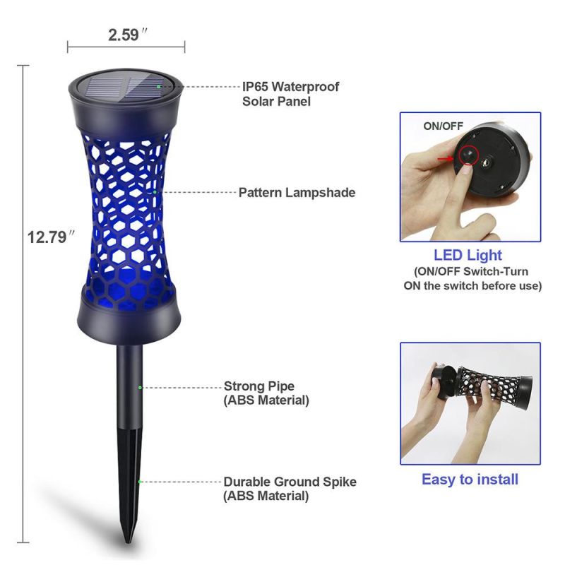 LED Solar Light Outdoor Waterproof Lighting Colorful Garden Landscape Decorative Lawn Light