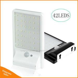 Wireless 42 LED Solar Light with PIR Motion Sensor for Outdoor Garden Wall
